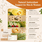 Orlique Vitamina C Liposomal 1000 mg con Zinc y Bioflavonoides | Sabor Lima y Frambuesa | 30 Sobres