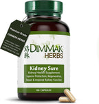 Kidney Sure - Tónico Renal Orgánico - Apoyo Herbal para la Salud Renal y el Tracto Urinario - Formulado por Médico de MTC - 400mg 100 Cápsulas