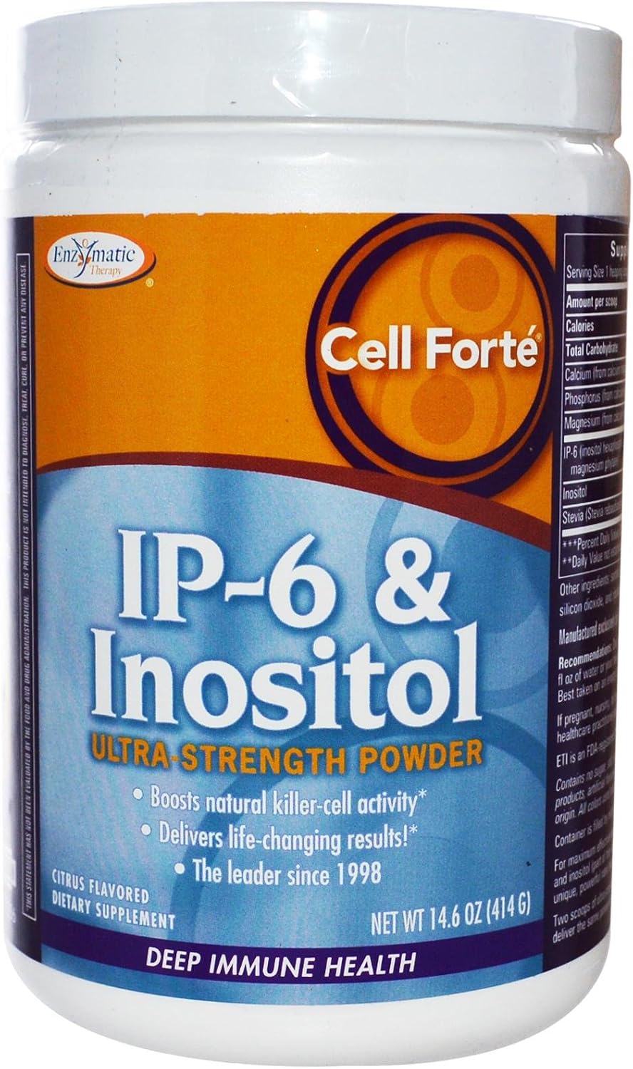 Enzymatic Therapy Cell Fort con IP-6 e Inositol en Polvo - 414 g (14.6 oz)
