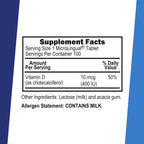 Superior Source Vitamina D3 400 UI - 100 Comprimidos Sublinguales