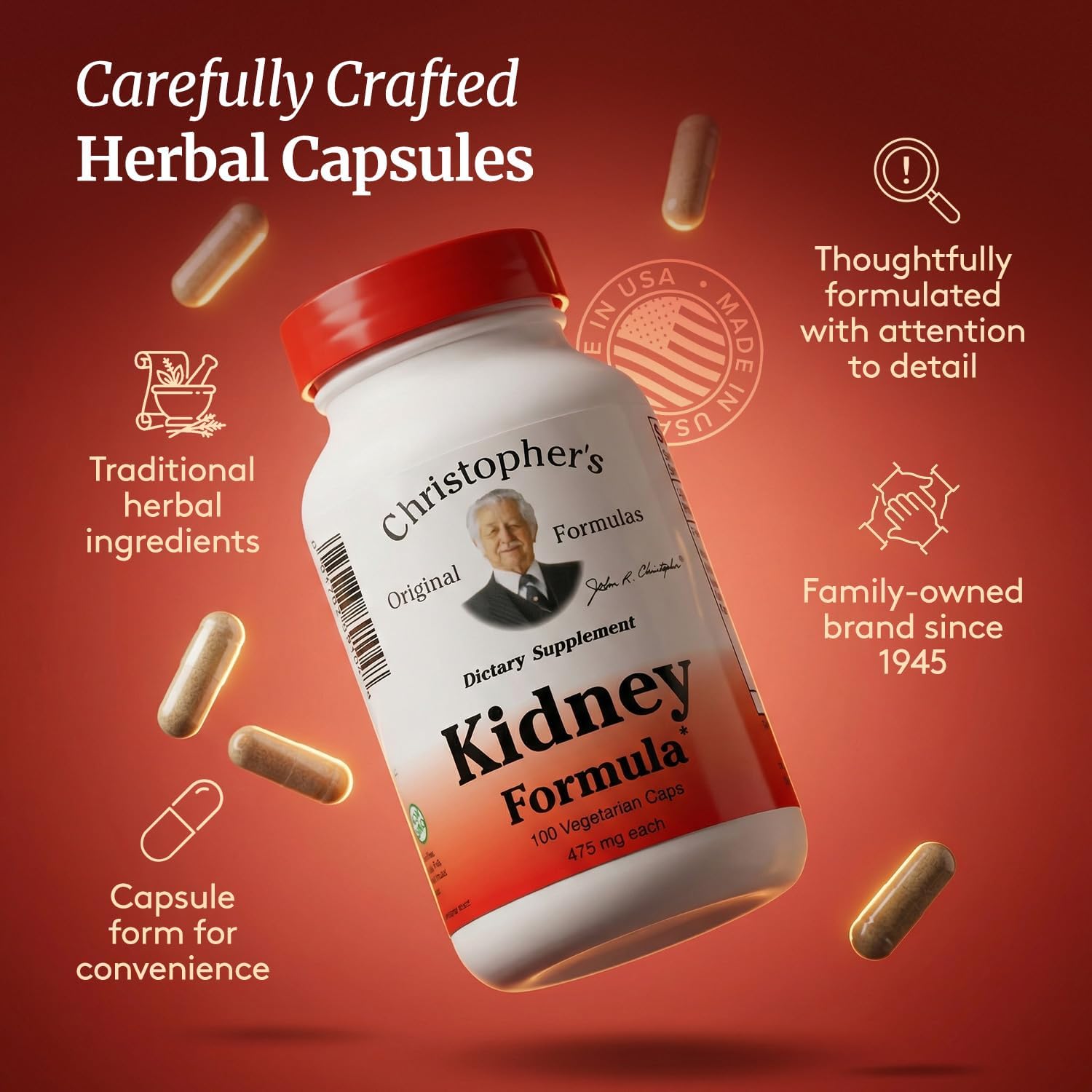 Fórmula Renal de Christopher's Original Formulas - Apoyo Natural para Riñones