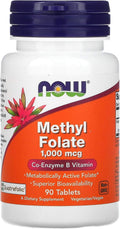 NOW Foods, Methyl Folate, 1,000 mcg, 90 Tablets
