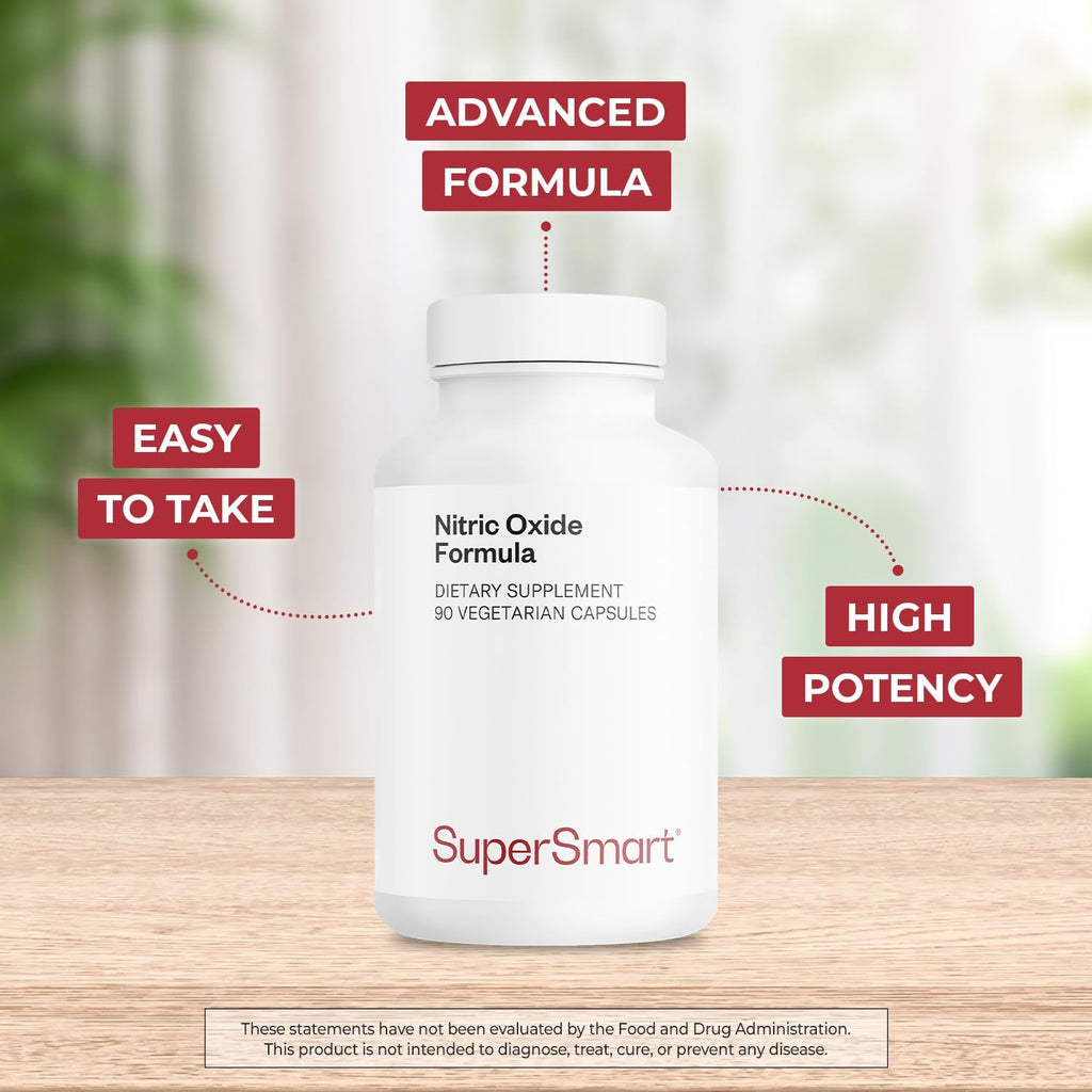 Supersmart Advanced Nitric Oxide Formula - 90 Vegetarian Capsules