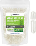 XPRS Nutra Cápsulas Vacías de HPMC Tamaño 0 - 100 Unidades - Cápsulas Vegetales Transparentes Veganas para Hacer Tus Propias Cápsulas