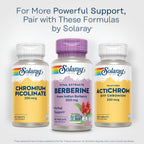 SOLARAY Berberina 500mg - Suplemento Vegano con Berberina HCL de Agracejo Indio - 60 Cápsulas
