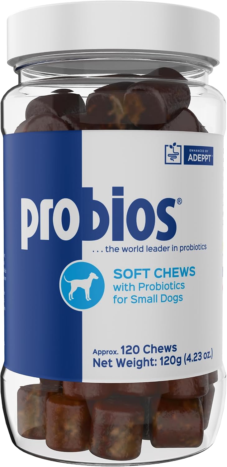 Probios Soft Chews Probióticos para Perros - Salud Digestiva e Inmune - 120 Masticables