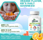 Gominolas Multivitamínicas Metiladas para Niños con Complejo B, 5-MTHF y Metilcobalamina - Sin Azúcar, Vegano