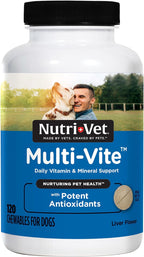 Nutri-Vet Multi-Vite Masticables Multivitamínicos para Perros Adultos - 60 Unidades