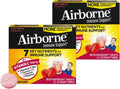 Airborne 1000mg Vitamina C con Vitamina D + Zinc Multivitamínico Sin Azúcar Comprimidos Efervescentes Sabor Very Berry, 30 Comprimidos (2 Pack)