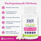 Just Thrive - Just Calm - Control de Cortisol - Calma, Memoria y Ánimo - 90 Cápsulas