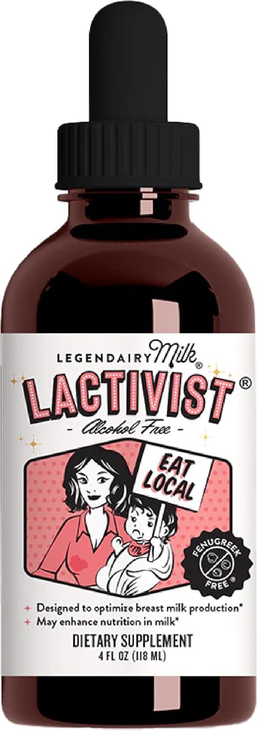 Legendairy Milk Lactivist Drops – Complemento para la lactancia con Torbangun orgánico, sin alcohol, 60 ml