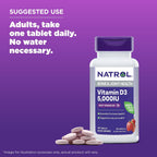 Natrol Vitamin D3 5000 IU Fast Dissolve Tablets, 90 Count