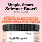 Suplemento de Inositol en polvo con Folato MTHF + Vitamina D3 | Myo-Inositol y D-Chiro Inositol | Vitamina B8 | 30 porciones