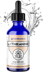 FWS L-Teanina Gotas Líquidas - 200mg por dosis, L-Teanina Pura 99%, Orgánico, Vegano