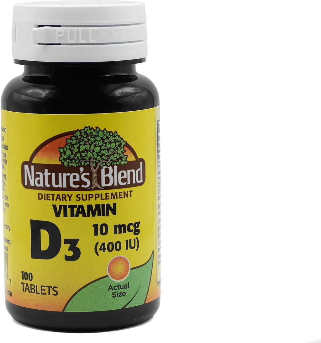 Nature's Blend Vitamina D 400 UI - 100 Tabletas