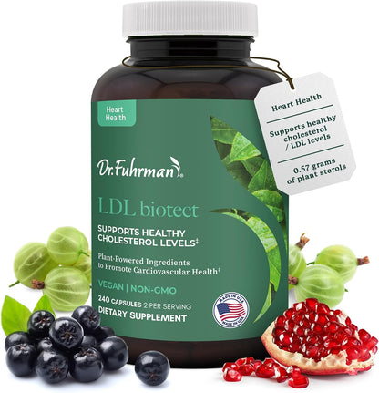 Dr. Fuhrman's LDL Biotect - Suplemento con – Granada orgánica: Rica en punicalaginas y antocianinas, potentes – Image 1