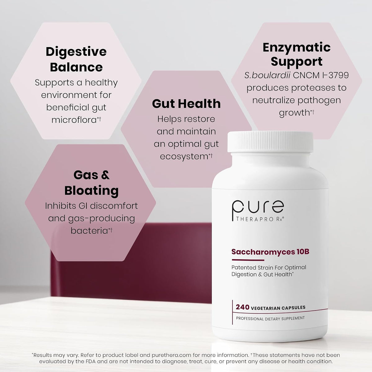 Pure Therapro Rx Saccharomyces Boulardii Probióticos 10B UFC 240 Cápsulas – Image 4