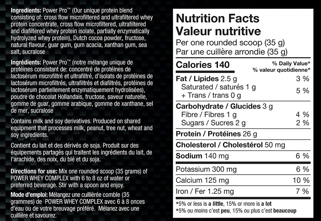 BioX Power Whey Complex - 100% Pure Whey Protein - 26g Protein Per Serving - 52 Servings, 1.81 kg (Chocolate)