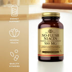 Niacina Sin Rubor 500mg Solgar 100 Cápsulas Vegetales
