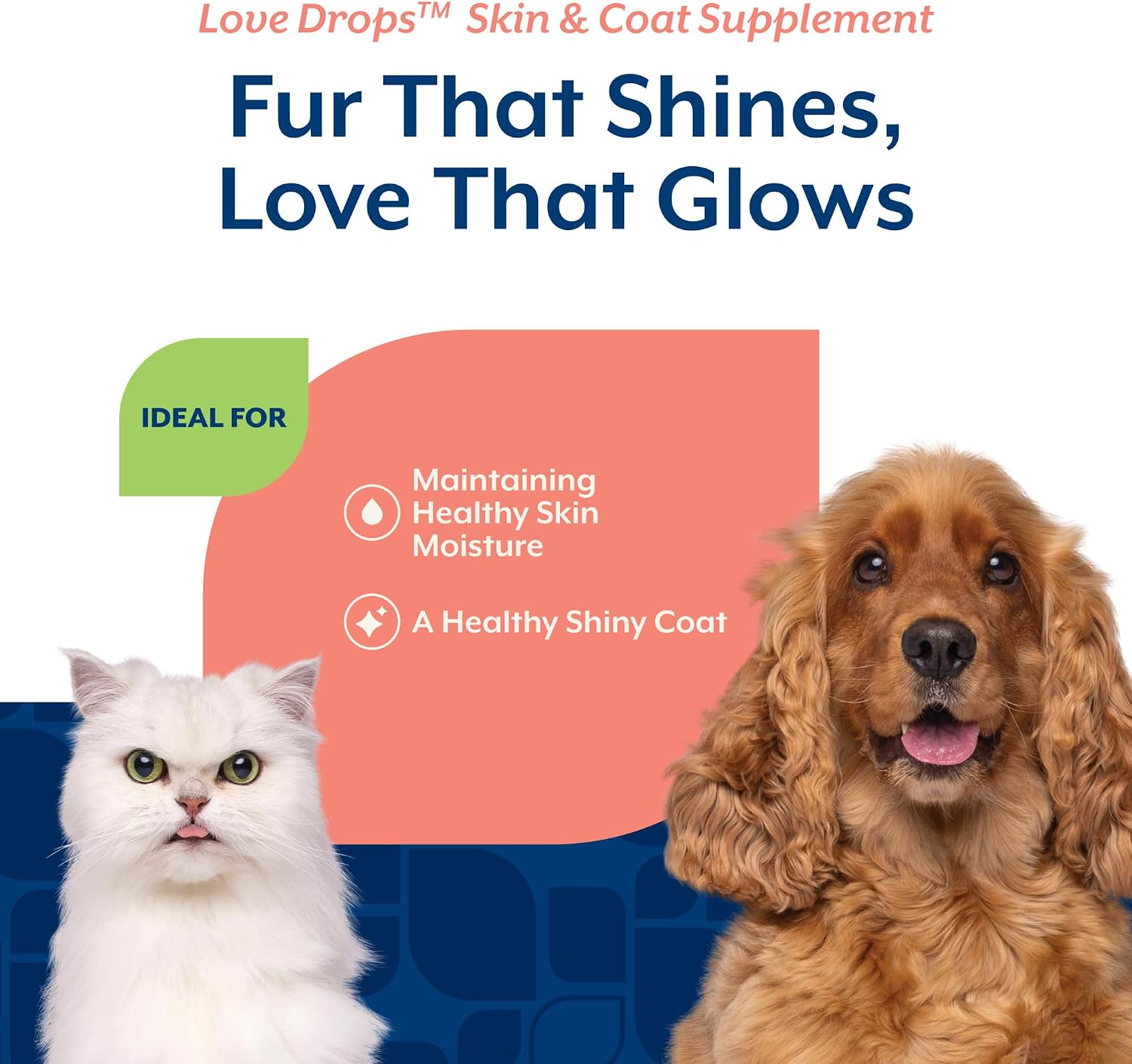NaturVet Love Drops Plus Omegas - Suplemento para la Piel y el Pelo de Perros y Gatos - 200 Comprimidos Masticables Sabor a Mantequilla de Cacahuete