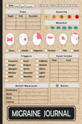 Migraine Journal: Headache Tracker Logbook To Record Chronic Migraines, Cluster, Tension, Neck, TMJ and Sinus Headaches