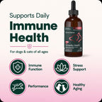 VetriScience DMG Immunity Health Easy-Dose Líquido - Suplemento Inmunitario para Perros y Gatos, Hipoalergénico, 114 ml