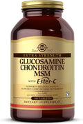 Solgar Extra Strength Glucosamina Condroitina MSM con Ester-C, 180 comprimidos