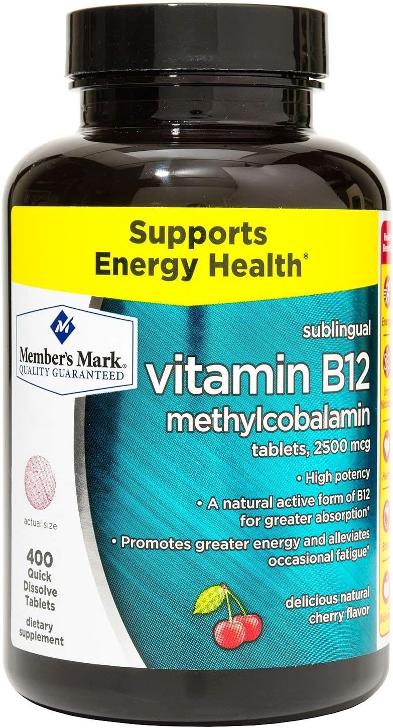 Member's Mark Vitamina B12 Sublingual 5000mcg (300 tabletas)