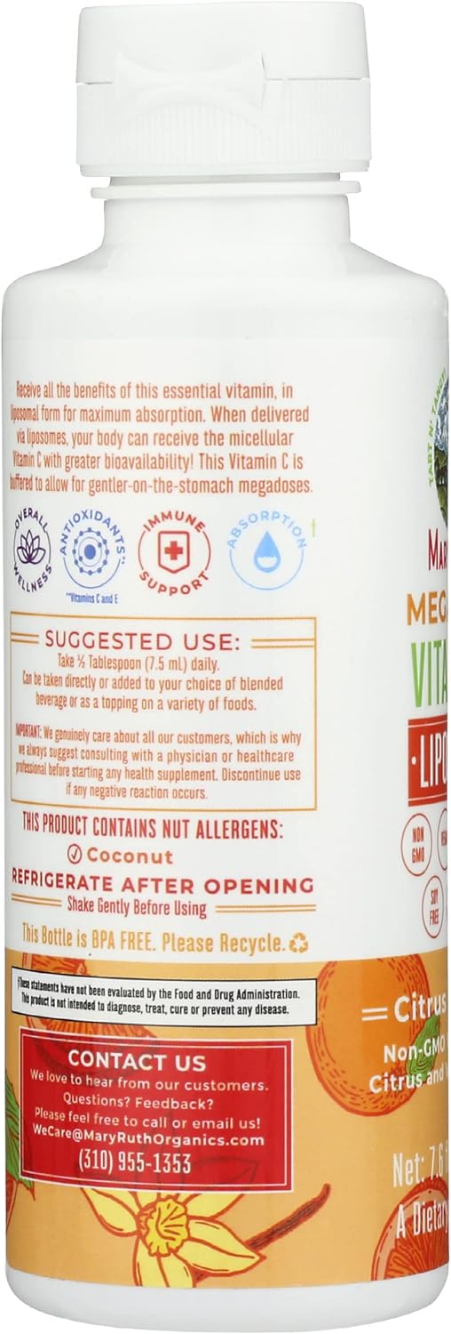 MaryRuth's Megadose Liposomal Vitamina C, 224 ml