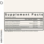 Codeage ADK Vitaminas A, D3, K1 y K2 (MK4 y MK7) - 180 Cápsulas - Suministro para 6 Meses