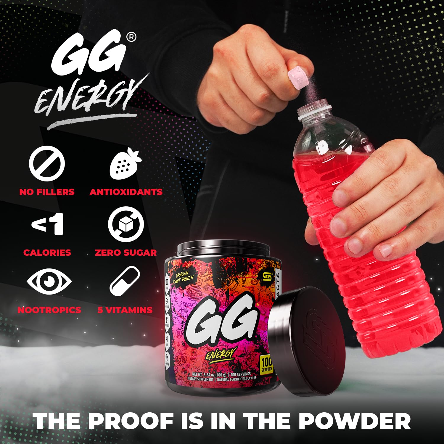 Gamer Supps GG Energy - Dragonfruit Punch (100 porciones)