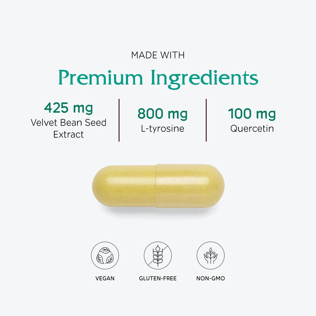 Vitanica Dopamine Assist – 60 Cápsulas – Suplemento para el Apoyo de Neurotransmisores