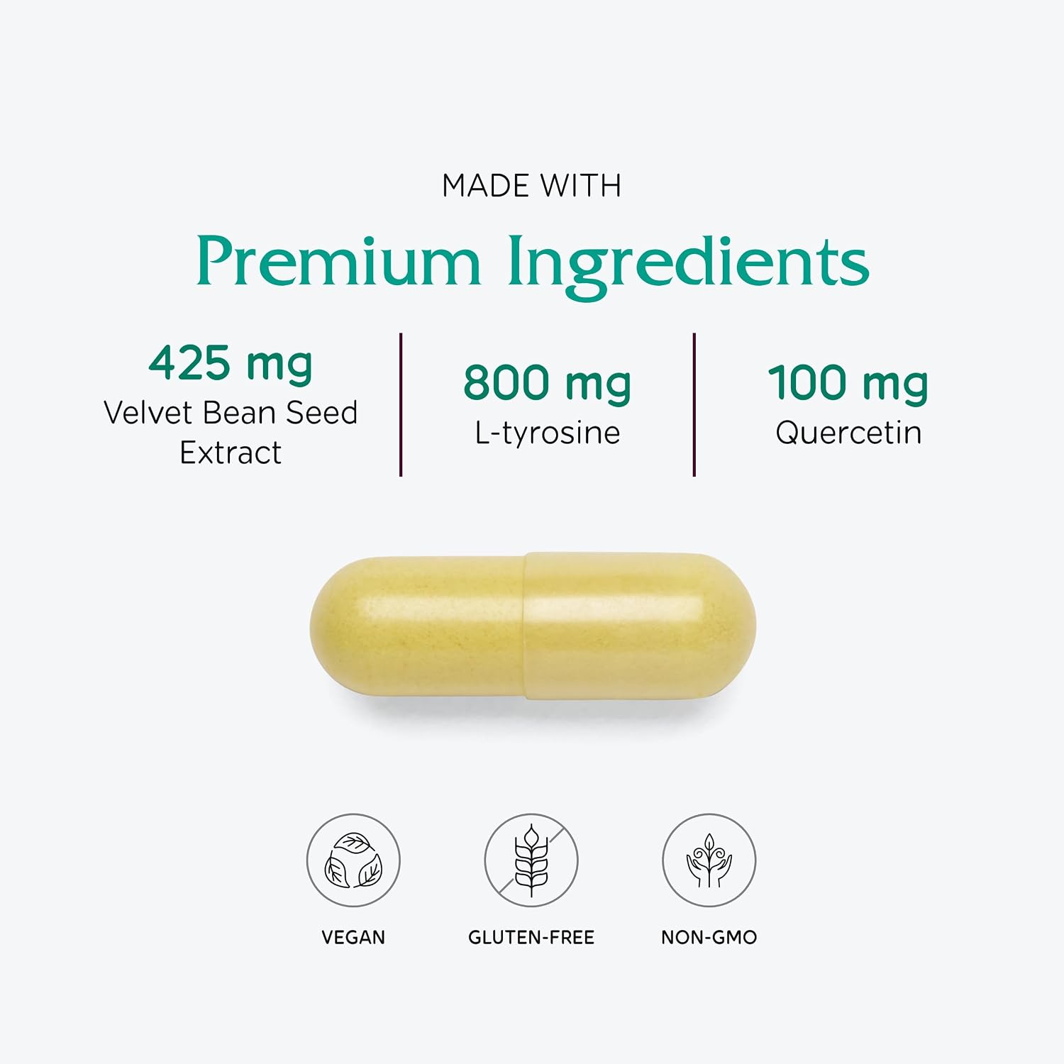Vitanica Dopamine Assist – 60 Cápsulas – Suplemento para el Apoyo de Neurotransmisores
