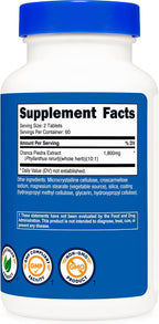Extracto de Chanca Piedra Nutricost - Rompepiedras - 120 Comprimidos, 1800mg por Dosis