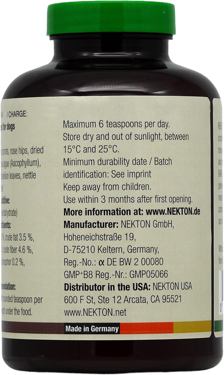 Nekton-Dog Natural Barf Suplemento Alimenticio para Dieta BARF 350g