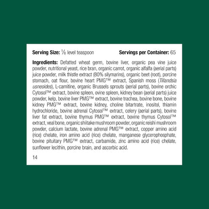 Standard Process Inc. Suplemento Multisistémico para Perros - Polvo Nutricional 25 g – Image 2