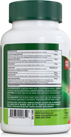 DEVA Tuba Prime Multivitamínico Vegano Sin Hierro - Alta Potencia con Superalimentos, Hongos y Probióticos - 90 Comprimidos