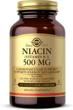 Niacina 500mg Solgar 100 Cápsulas