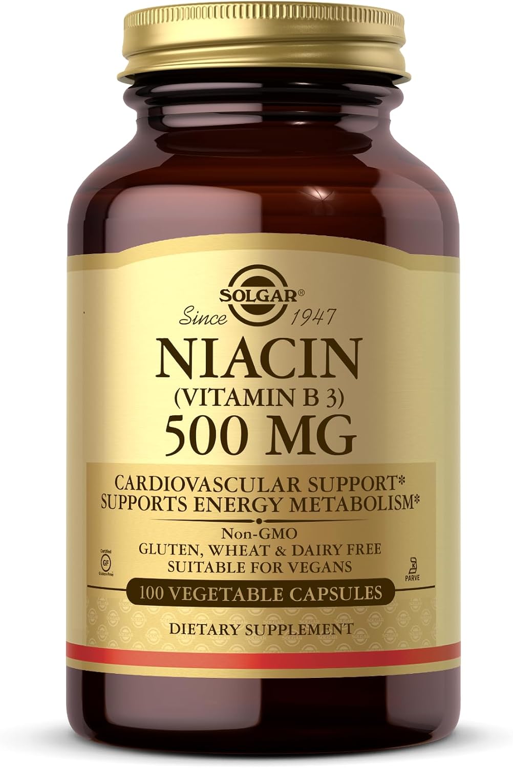 Niacina 500mg Solgar 100 Cápsulas