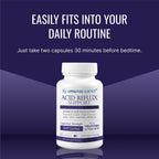 Approved Science® Acid Reflux Support - Apoyo para el Reflujo Ácido con Melatonina, Raíz de Malvavisco, L-Taurina - 60 Cápsulas Veganas