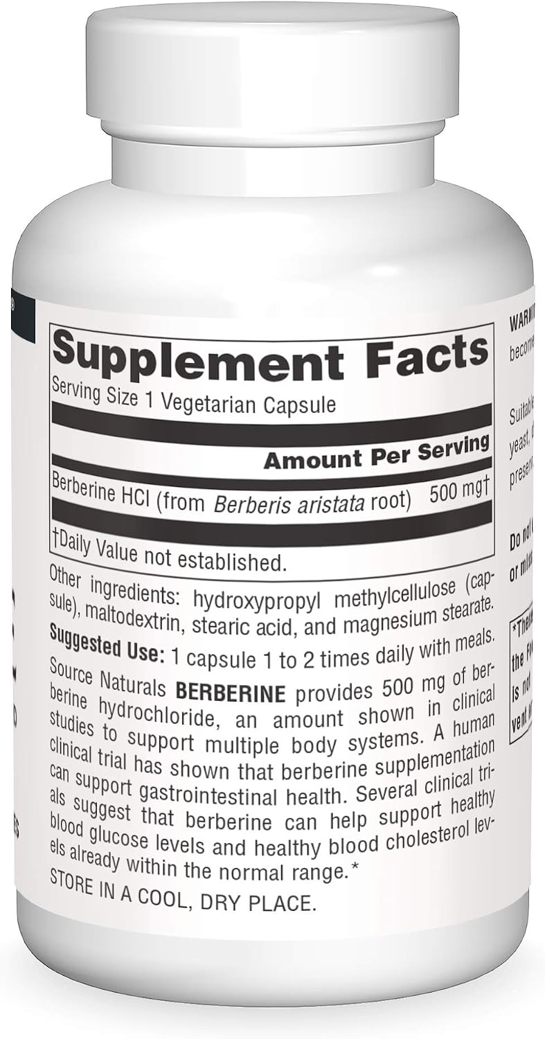Source Naturals Berberina 500 mg, 120 Cápsulas Vegetales