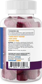 Nutricost Vitamina D3 Gummies 5,000 IU (125mcg), 120 Gominolas - Sabor Bayas Mixtas, 60 Dosis