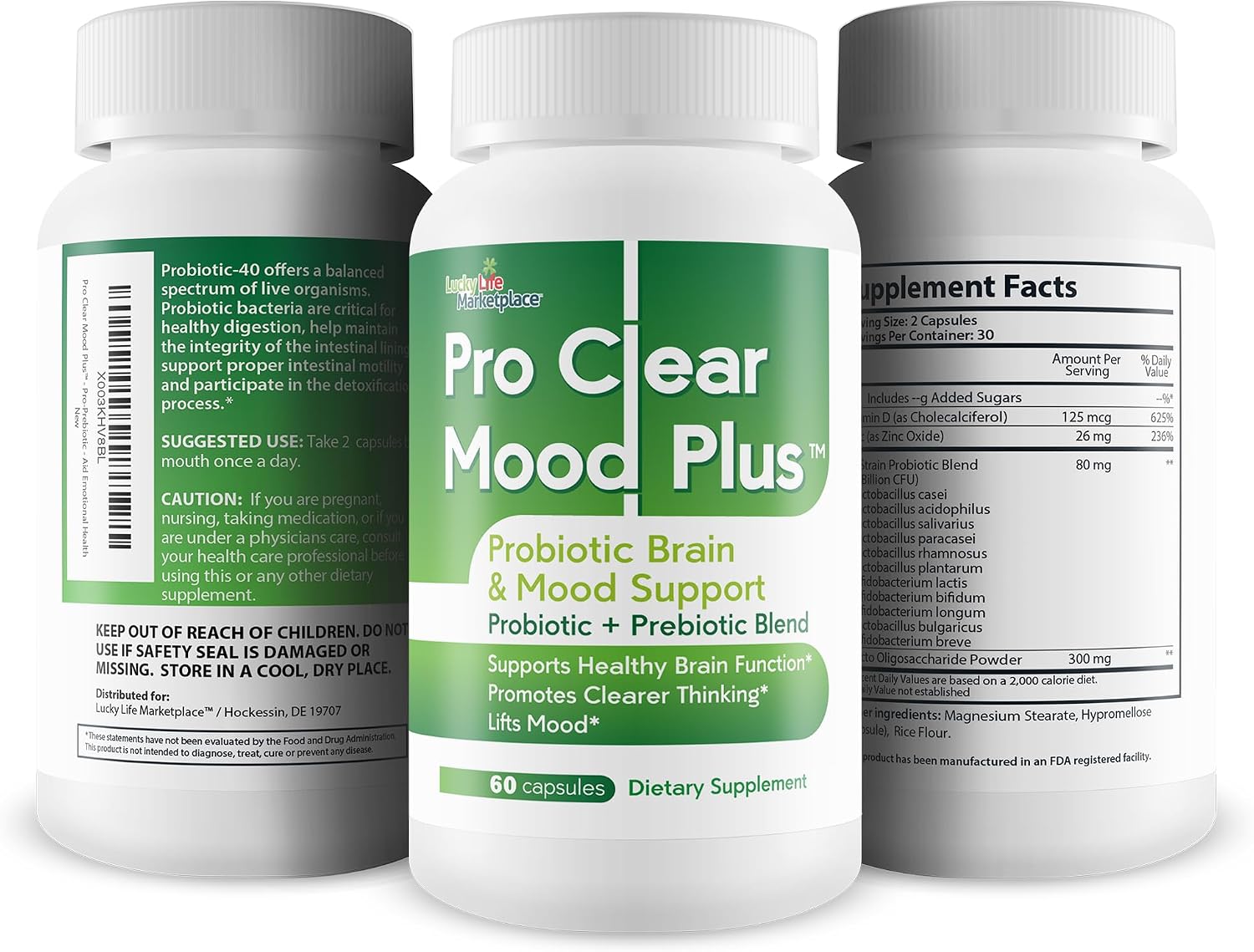 Pro Clear Mood Plus – Probiótico para el estado de ánimo y la salud cerebral