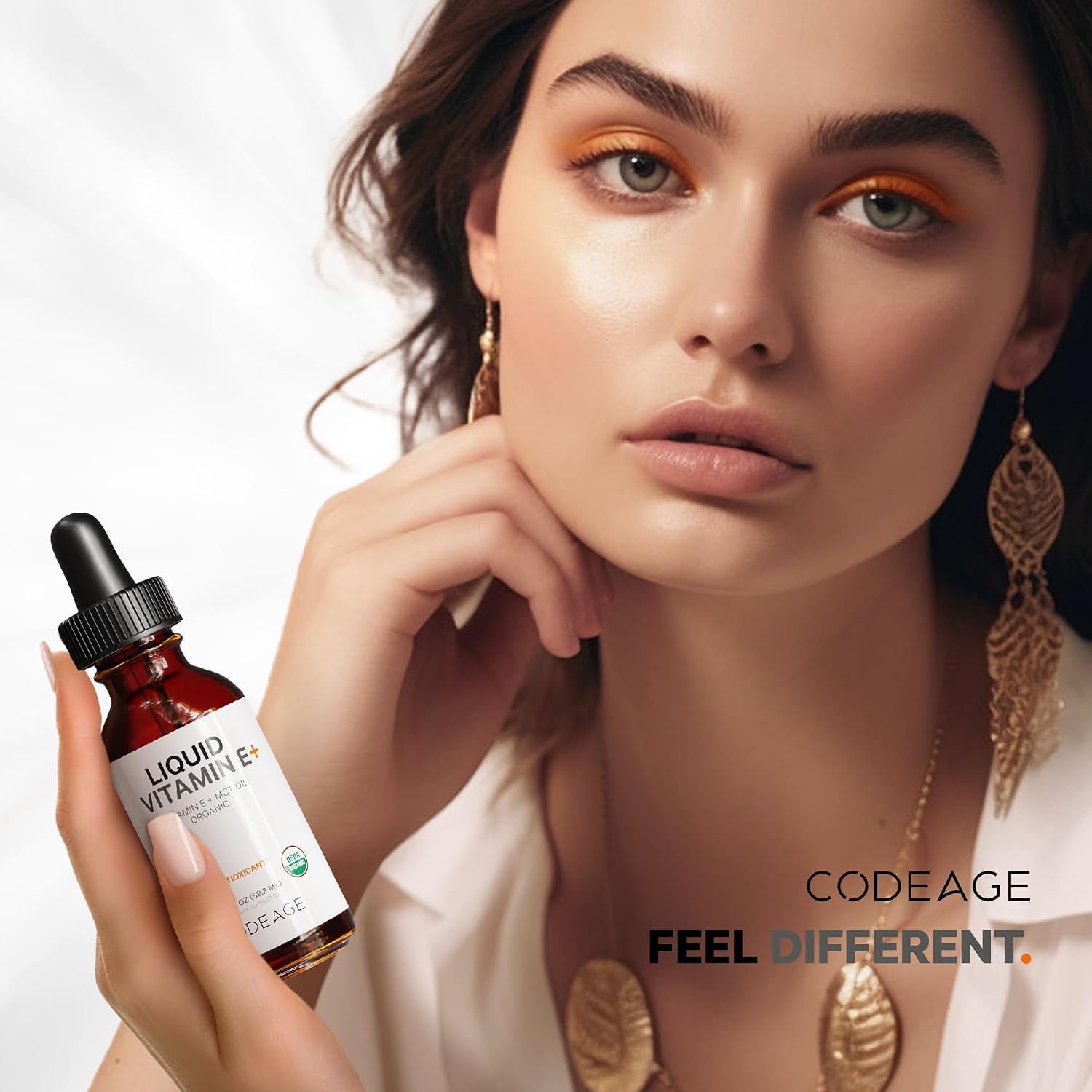 Codeage Vitamina E+ Líquida Orgánica - 59 ml (2 Meses)