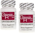 Cardiovascular Research Lipothiamine B Suplemento 240 Comprimidos - Vitamina B1 con Ácido Alfa Lipoico - 2 x 120