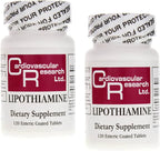 Cardiovascular Research Lipothiamine B Suplemento 240 Comprimidos - Vitamina B1 con Ácido Alfa Lipoico - 2 x 120