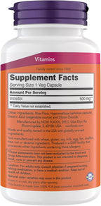NOW Foods Inositol 500 mg - 200 Cápsulas Vegetales