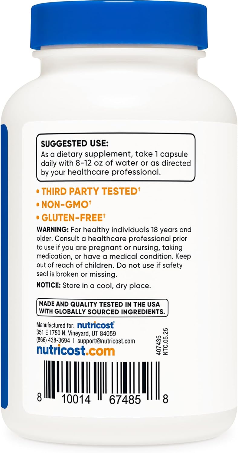 Nutricost Cápsulas de Boro 10mg, 240 Cápsulas Vegetarianas, Sin Gluten y No GMO