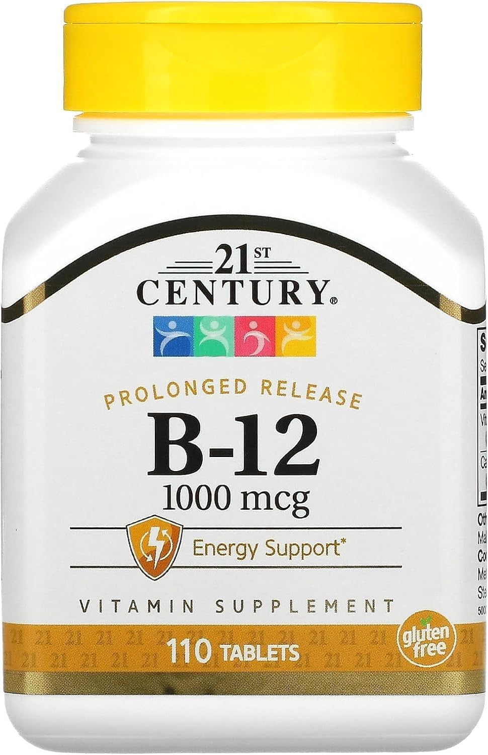 21st Century B-12 1000 mcg Comprimidos de Liberación Prolongada, 110 Unidades (Paquete de 2)