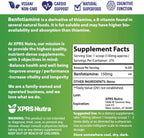 XPRS Nutra Benfotiamina (Tiamina Liposoluble) - Apoyo Cognitivo y Cardíaco - Vegano